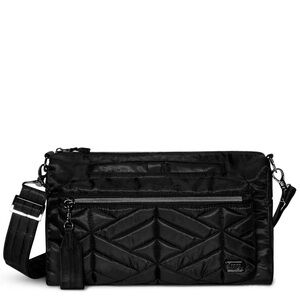 Lug Black Quilted Crossbody Bag